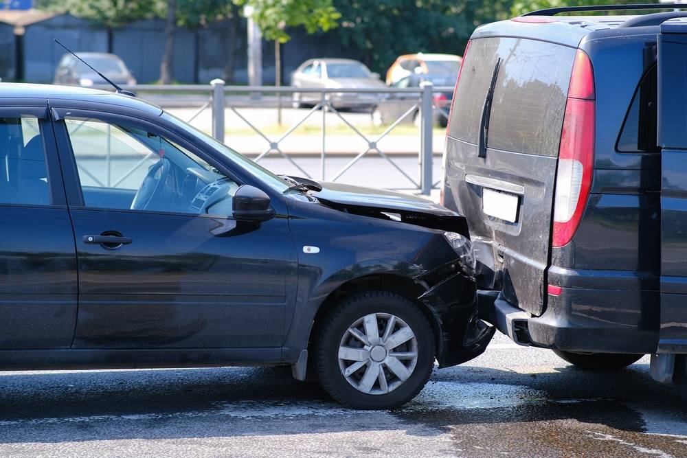 Photo of a car accident